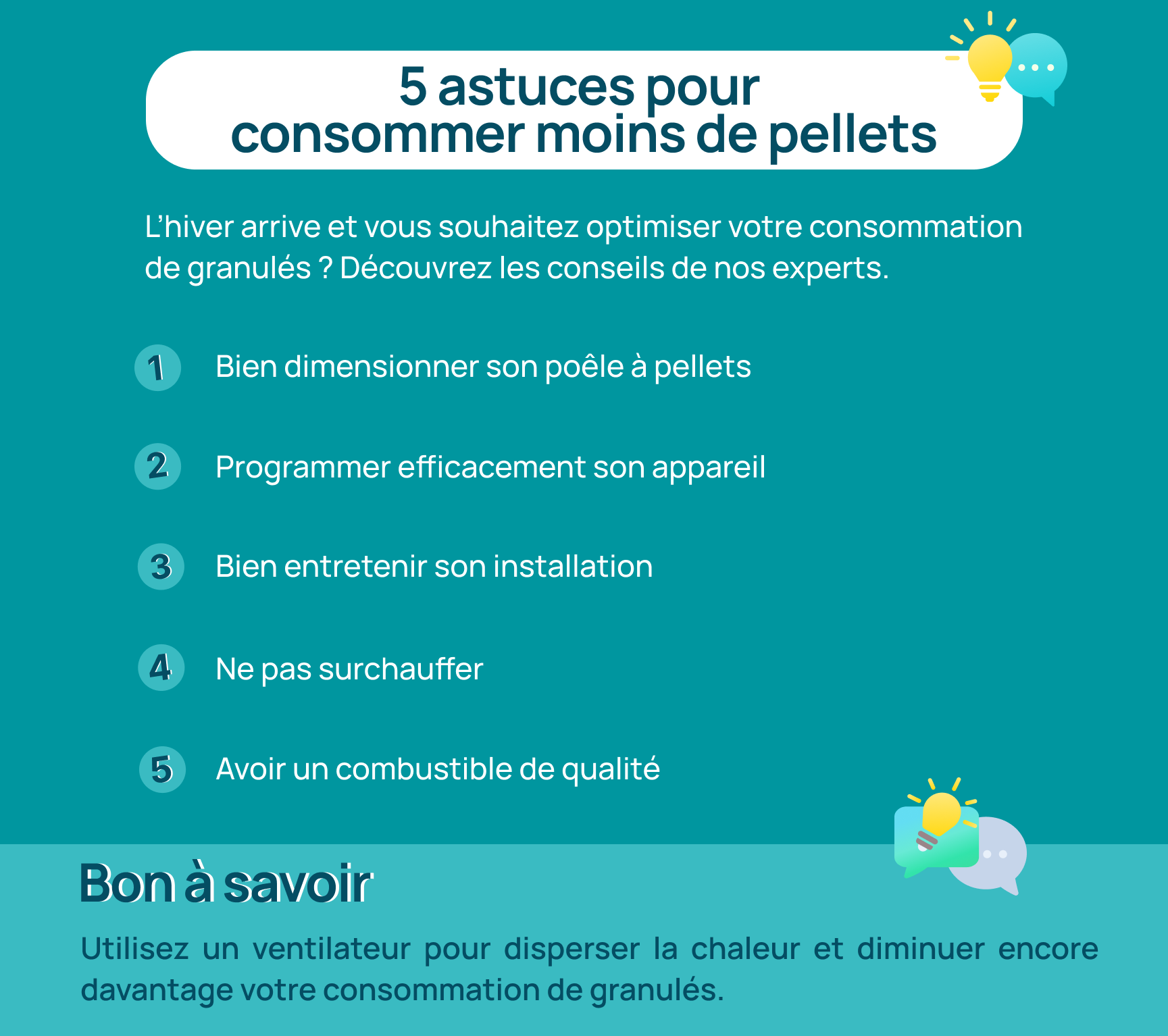 astuces pour consommer moins de pellets
